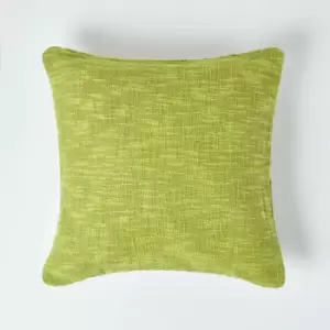 Homescapes - Nirvana Cotton Green Cushion Cover, 60 x 60cm - Green