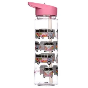 Shatterproof Reusable 550ml Plastic Water Bottle - Volkswagen VW T1 Camper Bus Summer Love