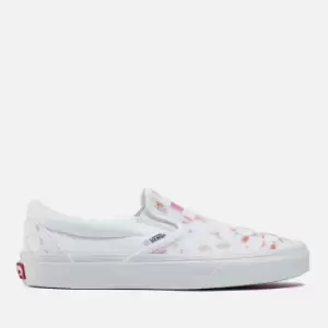 Vans Womens Aura Checkerboard Classic Slip-On Trainers - White - 6