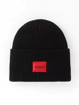 Hugo Xaff 5 Knitted Beanie Hat - Black