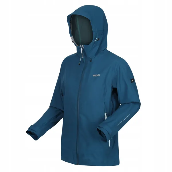 Regatta Womens Okara Full Zip Waterproof Breathable Coat 12 - Bust 36' (92cm) Moroccan Blue RWW433-4VK-12