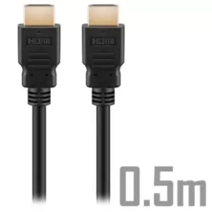 Goobay Ultra High Speed HDMI 2.1 8K Cable - 0.5m - Black