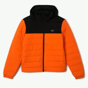 Lacoste Padded Hood Jacket - Orange