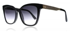 Jimmy Choo Junia/S Sunglasses Black / Gold OFE 55mm