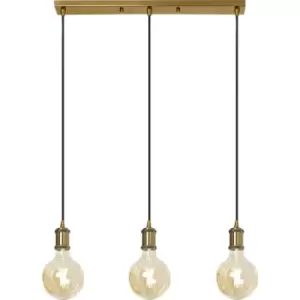 4lite WiZ 4lite Three Bar Pendant - Less Lamp Blackened Silver