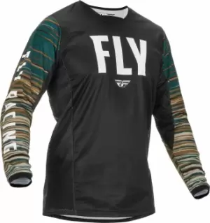 Fly Racing Kinetic Wave Motocross Jersey, black, Size L, black, Size L