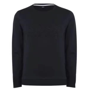 Hugo Boss Hertitage Logo Crew Neck Sweatshirt Navy Size L Men