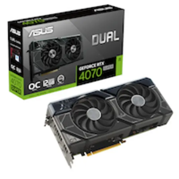 ASUS NVIDIA GeForce RTX 4070 SUPER Dual OC 12GB GDDR6X Graphics Card