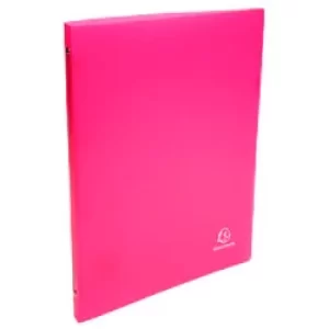 Exacompta Ring Binder Chromaline 51175E Polypropylene A4 15mm 4 ring Red Pack of 25