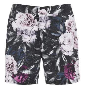 Firetrap Firetrap Blackseal Pr Swim Short - Black Flwr Pr