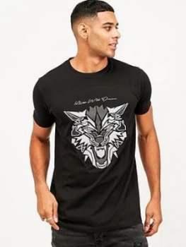 Kings Will Dream Wolf Tee, Black Size M Men