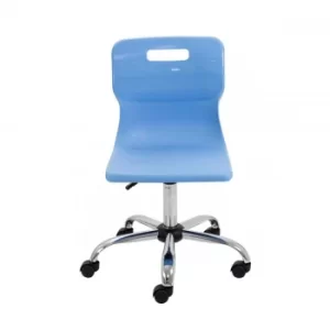 TC Office Titan Swivel Senior Chair with Castors 435-525mm, Sky Blue