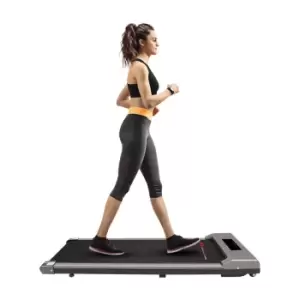 Space Saving Motorised Treadmill Walking Machine with LCD Display Grey