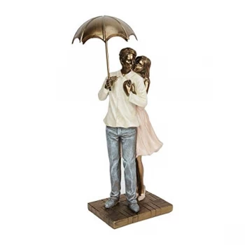 Rainy Day Collection Resin Figurine - Couple Standing 25.5cm