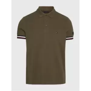 TOMMY HILFIGER Monotype Gs Cuff Slim Polo - Green