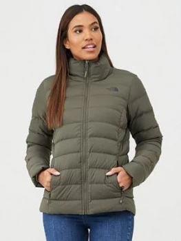 The North Face Stretch Down Jacket - Khaki, Size S, Women