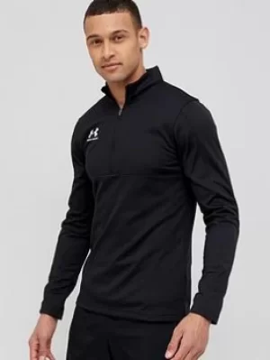 Under Armour MENS Under Armour CHALLENGER MIDLAYER, Black/White Size M Men