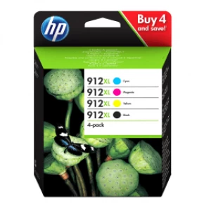 HP 912XL Black and Tri Colour Ink Cartridge