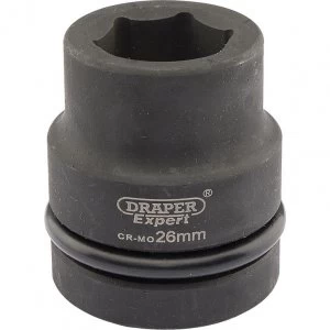 Draper Expert 1" Drive Hexagon Impact Socket Metric 1" 26mm