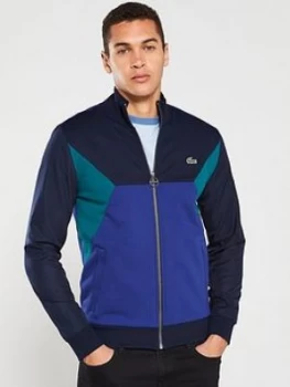 Lacoste Colour Block Track Top - Navy/Blue, Size 5, Men