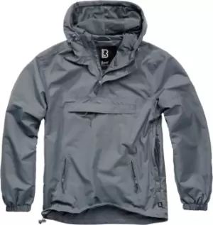 Brandit Summer Windbreaker Hoodie, black-grey, Size 4XL, black-grey, Size 4XL