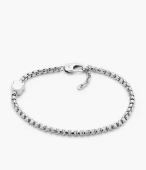 Fossil Men Heritage Shield Stainless Steel Chain Bracelet