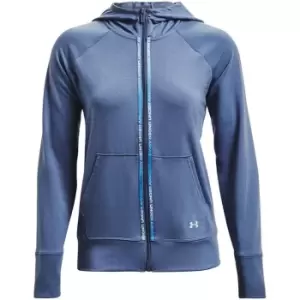 Under Armour Armour Rival Terry Tape Hoodie Womens - Blue