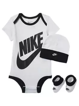 Nike Baby Unisex Futura Logo Box Set - White