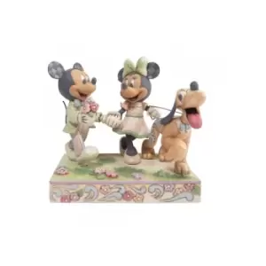 Spring Mickey, Minnie and Pluto Figurine