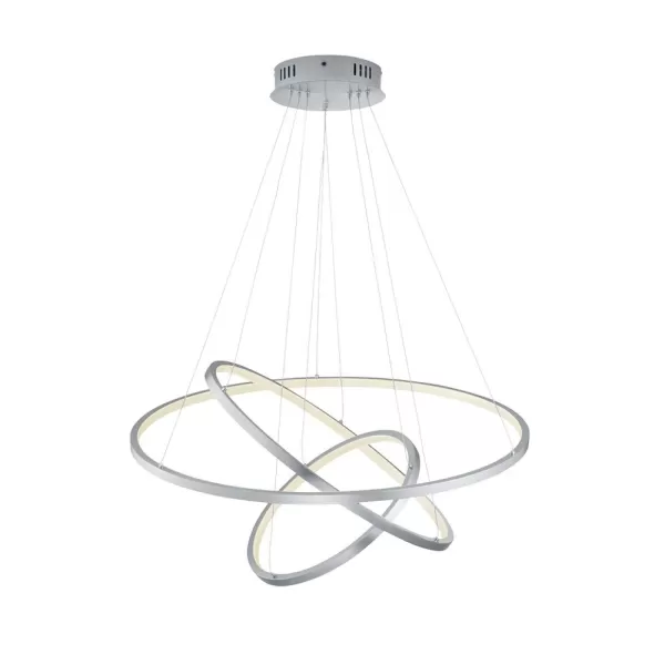 Aaron Modern RGBW LED 78W LED Pendant Ceiling Light Nickel Matt 3000-6000K Remote control