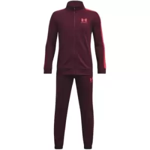 Under Armour Colour Block Knit Tracksuit Junior - Red