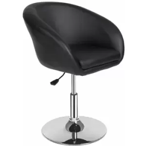 Bar stool lounge Bernhard - stool chair, adjustable stool, swivel stool - black