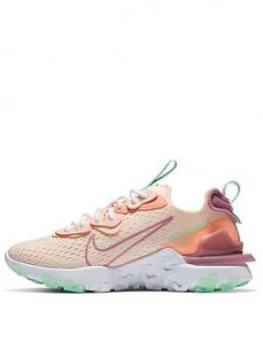 Nike React Vision, Pink/White, Size 7, Women