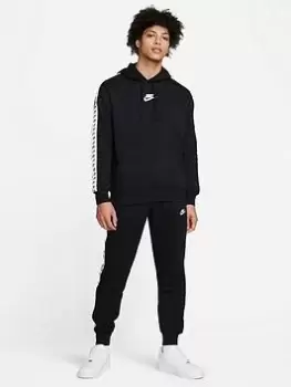 Nike NSW Fleece Futura Overhead Tape Tracksuit - Black, Size L, Men