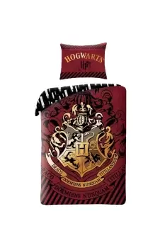 Cotton Hogwarts Crest Duvet Cover Set