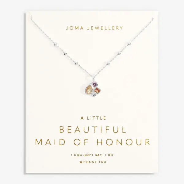 Joma Jewellery Bridal A Little Maid Of Honour Silver Plated 46cm + 5cm