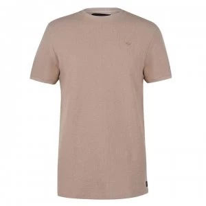 Firetrap Waffle T Shirt Mens - Taupe