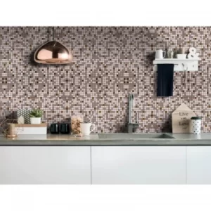 House of Mosaics Riyadh Copper Self Adhesive Mosaic Tile