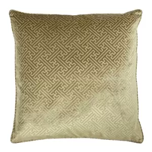 Paoletti Florence Polyester Filled Cushion Polyester Gold