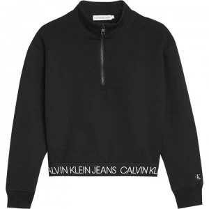 Calvin Klein Zip Sweatshirt - Black