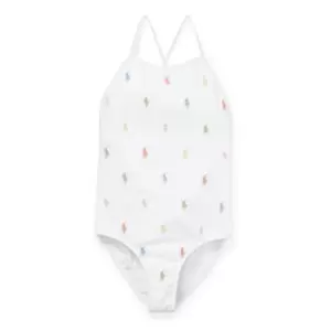 Polo Ralph Lauren Polo Pony Swimsuit - White