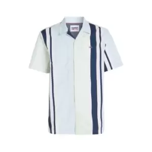 Tommy Jeans Tjm RlXSs Stripe Camp Shirt - Green