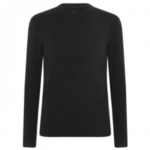 Firetrap Blackseal Waffle Jumper Mens - Charcoal