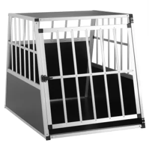 Dog Car Crate L Aluminium 90x66x72cm