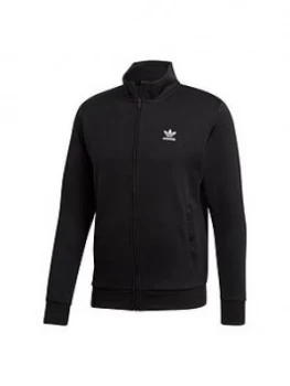 adidas Originals Essentials Trefoil Track Top - Black, Size XL, Men