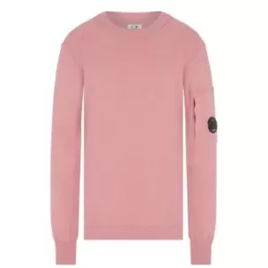 CP COMPANY Boys Crew Neck Knit Jumper - Pink