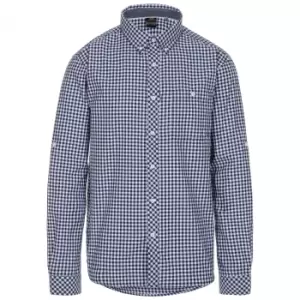 Trespass Mens Yafforth Cotton Shirt (XXS) (Blue Check)