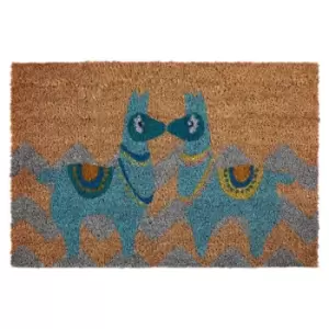 Premier Housewares Doormat - Llamas