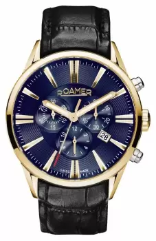 Roamer 508837 47 85 05 Superior Chrono Blue Dial Bicolour Watch