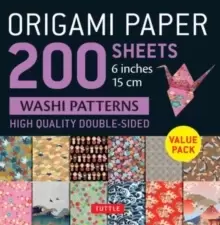 Origami Paper 200 sheets Washi Patterns 6" (15 cm) : Tuttle Origami Paper: Double Sided Origami Sheets Printed with 12 Different Designs (Instructions